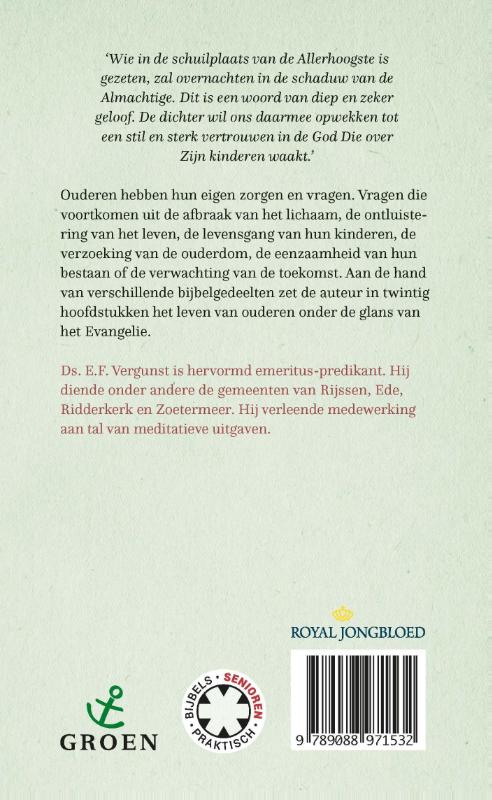 Achterkant van Rusten in uw schaduw