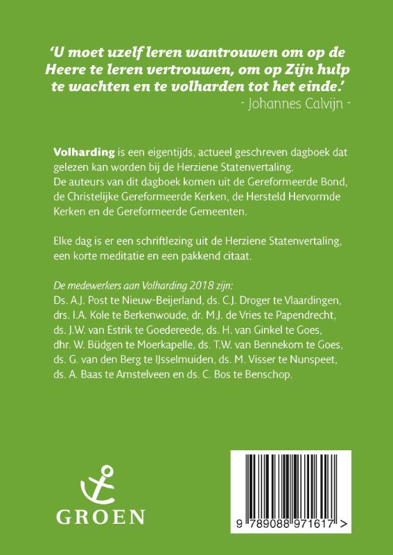 Achterkant van 2018