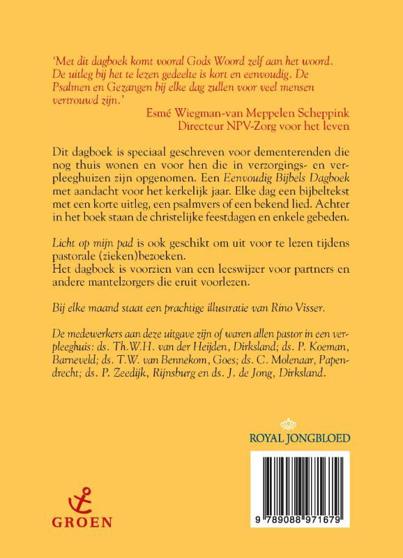 Achterkant van Licht op mijn pad