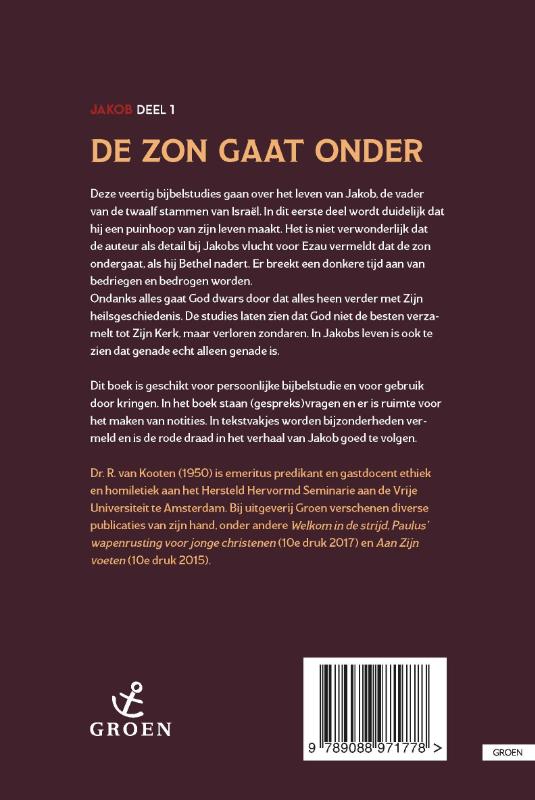 Achterkant van De zon gaat onder