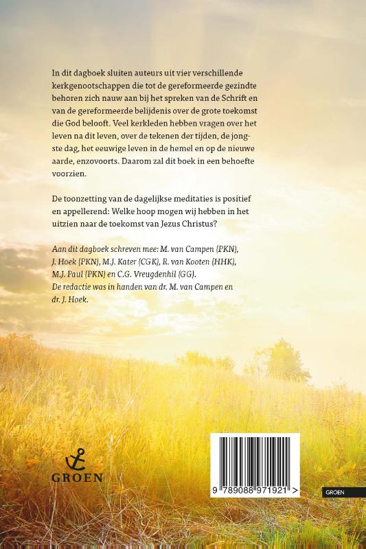 Achterkant van Op weg naar de grote morgen