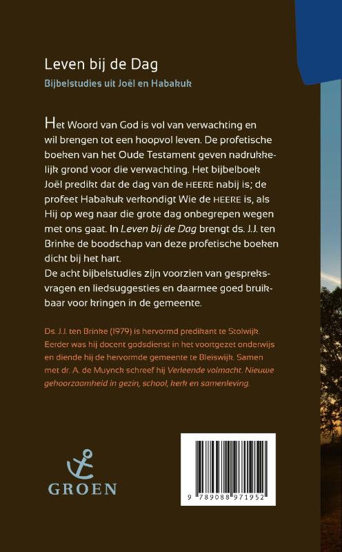 Achterkant van Leven bij de dag