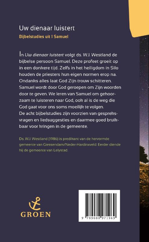 Achterkant van Uw dienaar luistert