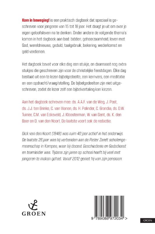 Achterkant van Kom in beweging!