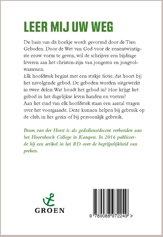 Achterkant van Leer mij Uw weg