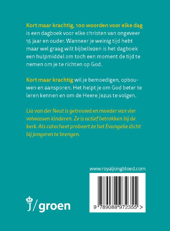 Achterkant van Kort maar krachtig