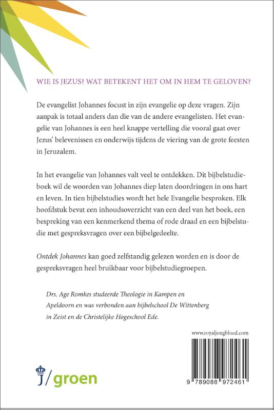 Achterkant van Ontdek Johannes