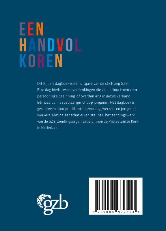 Achterkant van Een handvol koren 2021