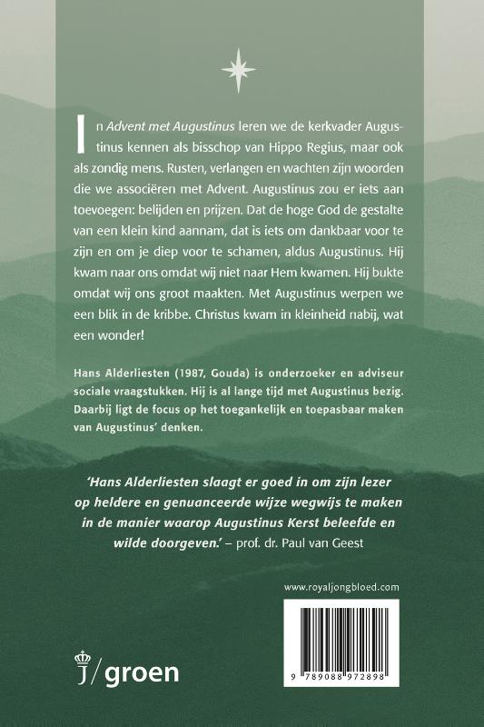 Achterkant van Advent met Augustinus