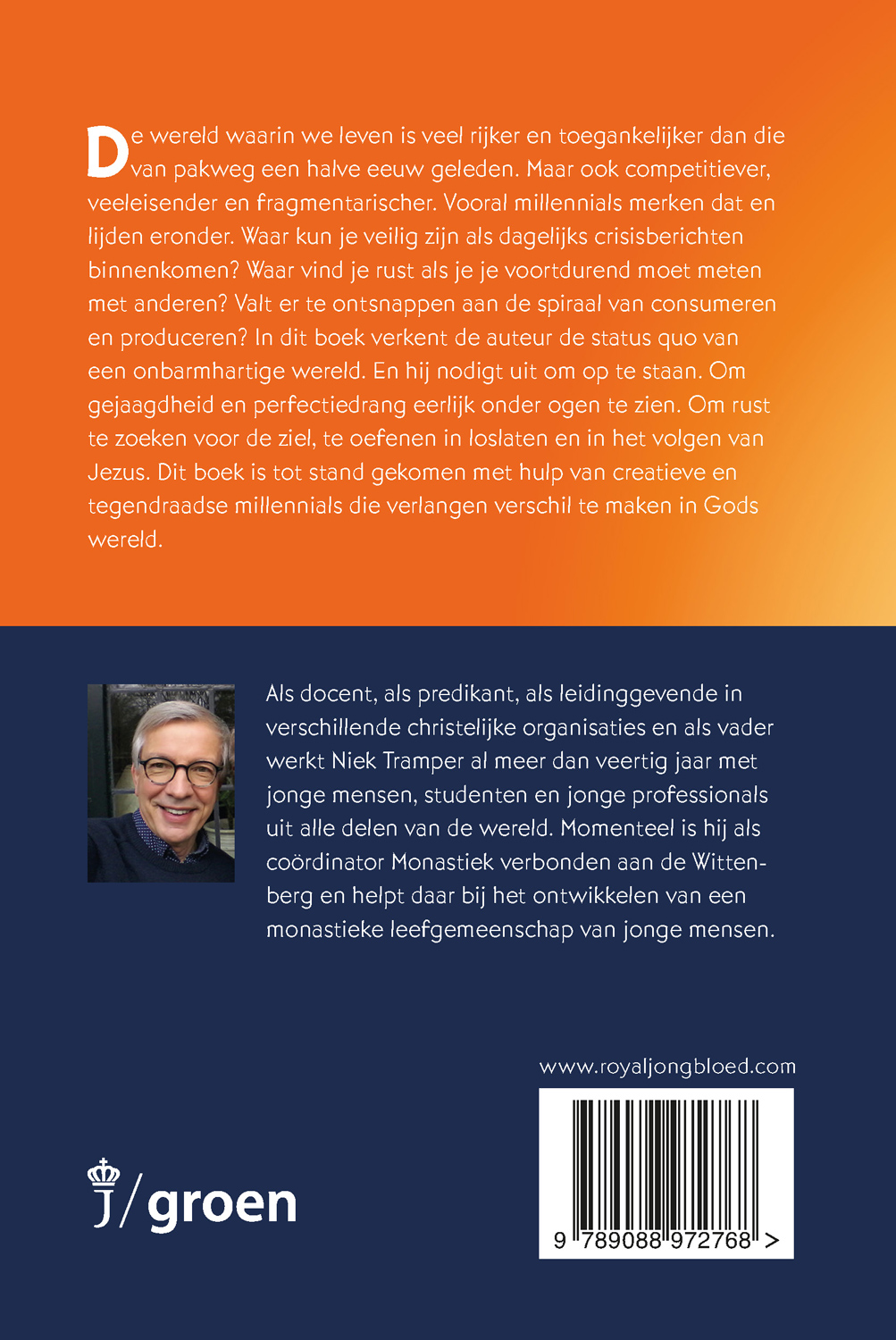 Achterkant van Onrustig is ons hart