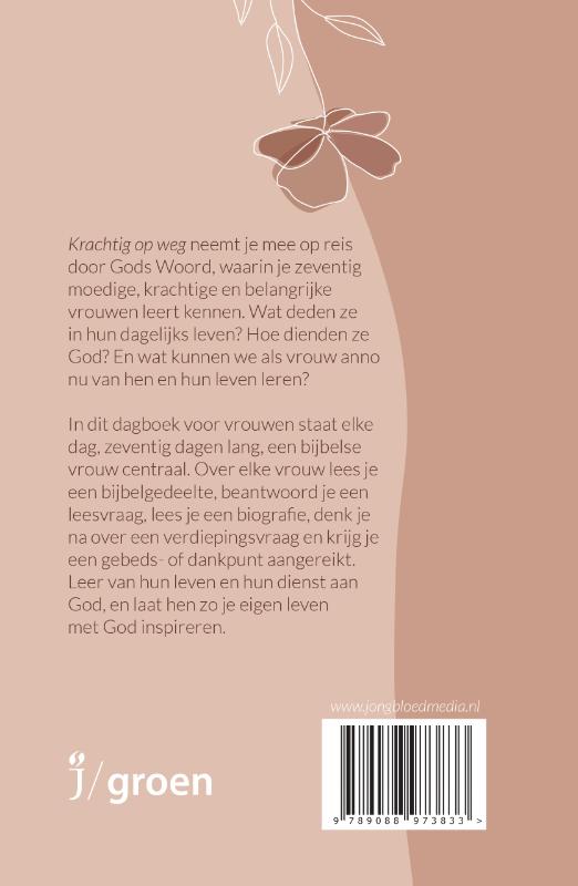 Achterkant van Krachtig op weg