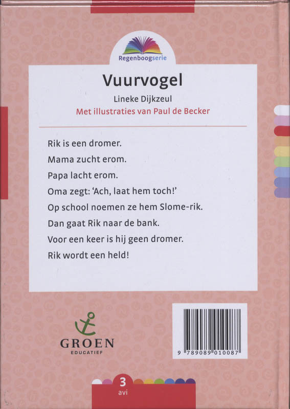 Achterkant van Vuurvogel