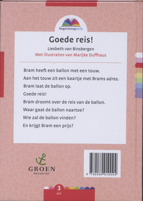 Achterkant van Goede reis!