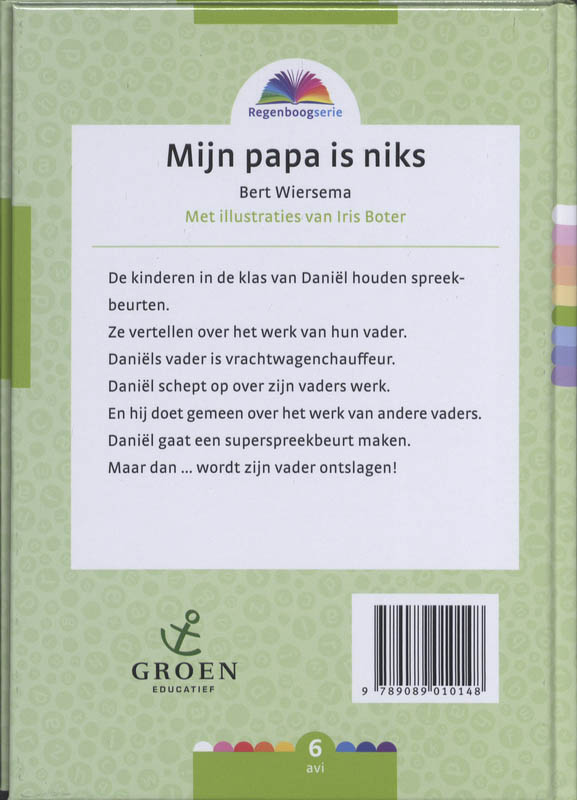 Achterkant van Mijn papa is niks