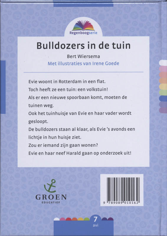 Achterkant van Bulldozers in de tuin
