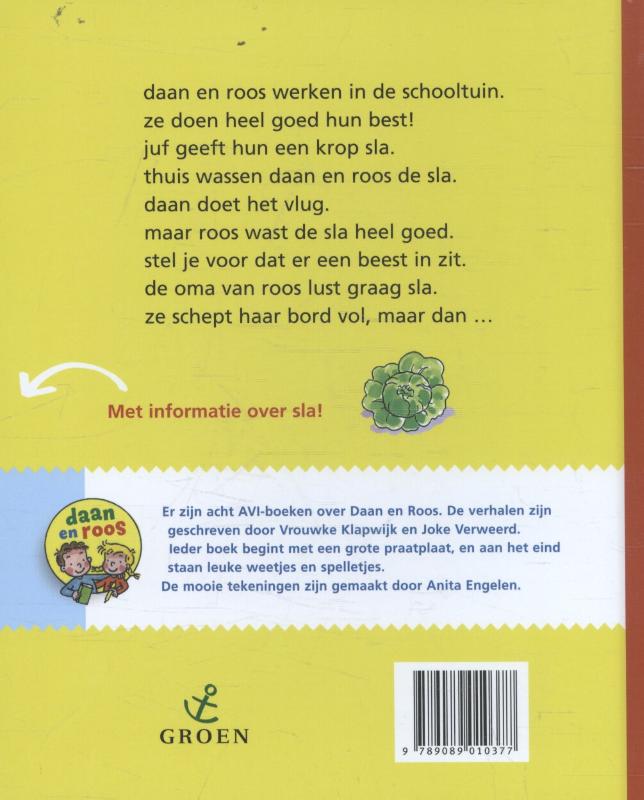 Achterkant van Een worm op je bord
