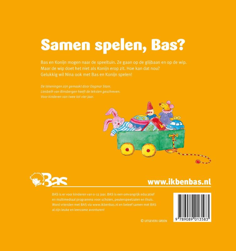 Achterkant van Samen spelen, Bas?