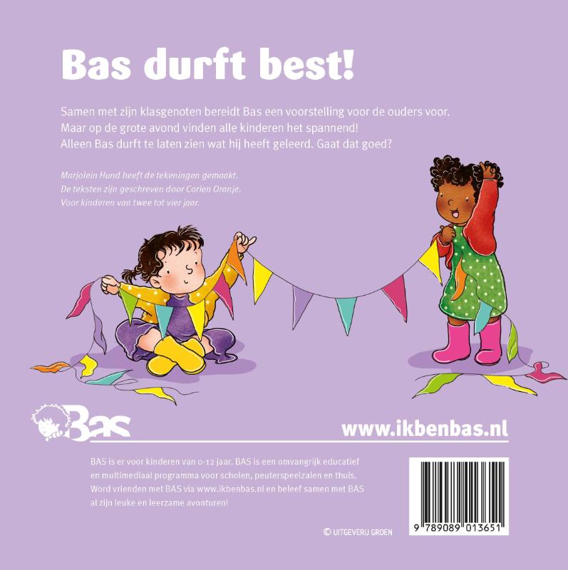 Achterkant van Bas durft best!
