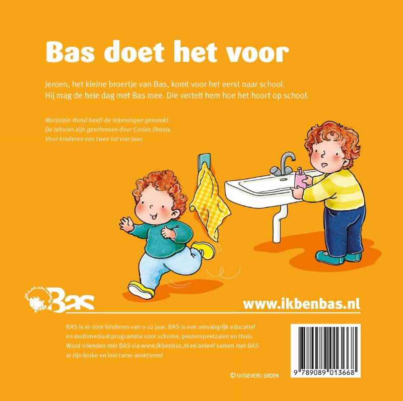 Achterkant van Bas doet het voor