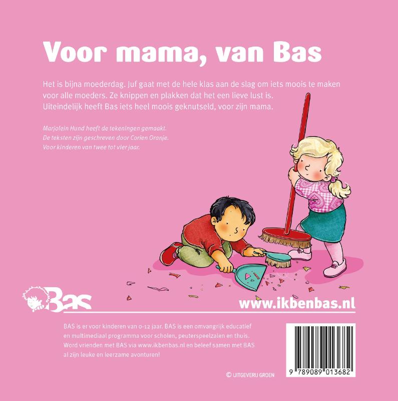 Achterkant van Voor mama, van Bas