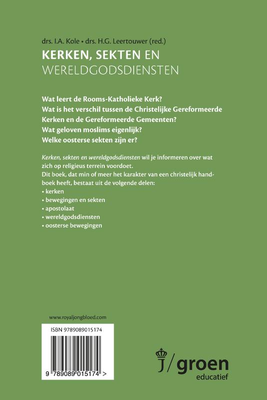 Achterkant van Kerken, sekten en wereldgodsdiensten