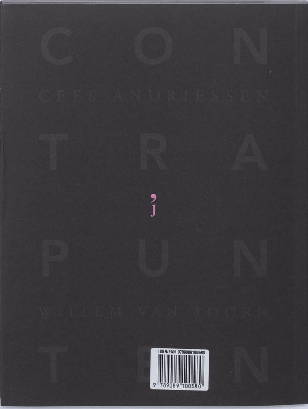 Achterkant van Contrapunten