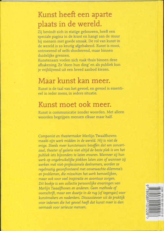 Achterkant van Kunst in de wereld