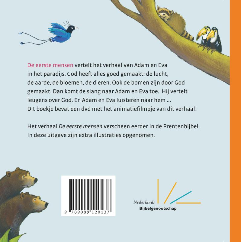 Achterkant van De eerste mensen