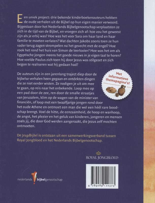 Achterkant van Jeugdbijbel