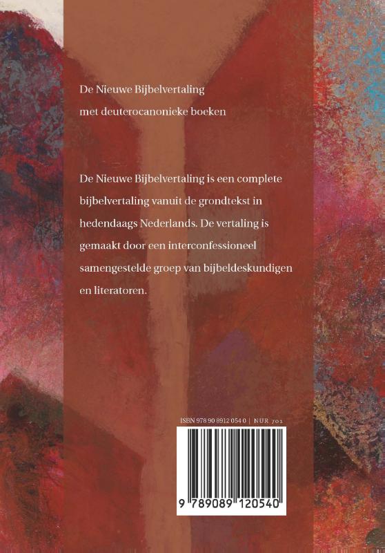Achterkant van Bijbel