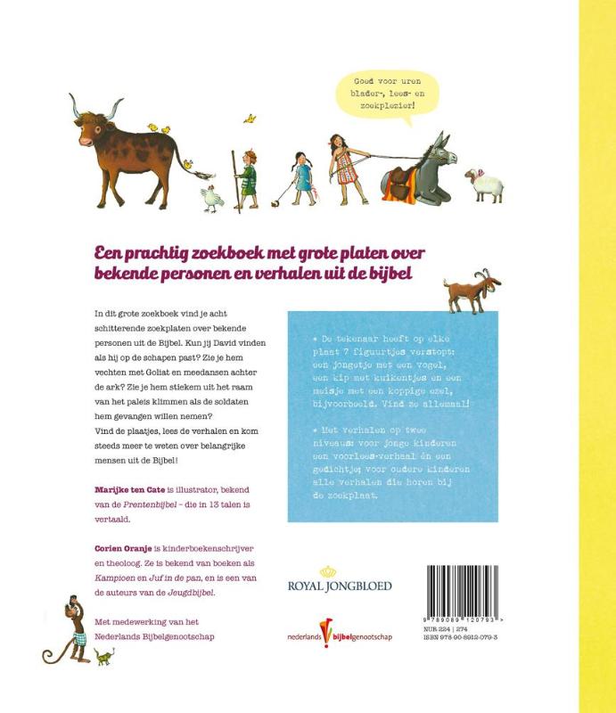 Achterkant van Zoekbijbel