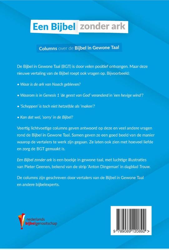 Achterkant van Een Bijbel zonder Ark