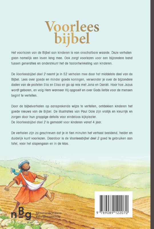 Achterkant van Voorleesbijbel