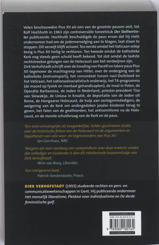 Achterkant van Pius XII en de vernietiging van de Joden