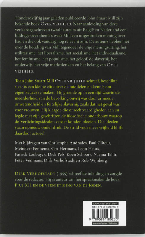 Achterkant van John Stuart Mill