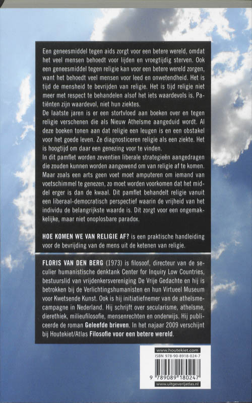 Achterkant van Hoe komen we van religie af?