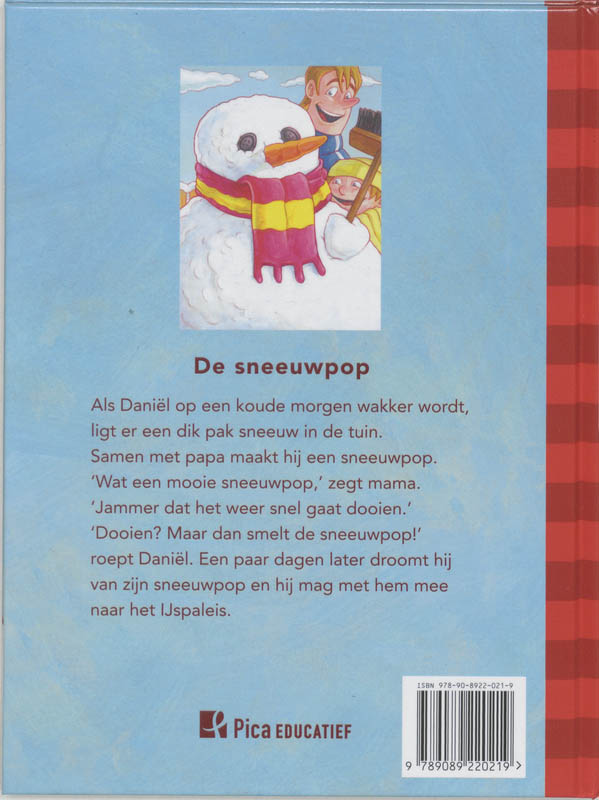 Achterkant van De sneeuwpop