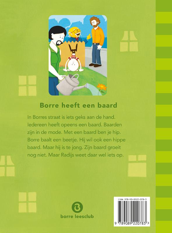 Achterkant van Borre heeft een baard