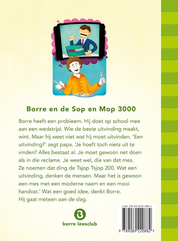 Achterkant van Borre en de Sop en Mop 3000