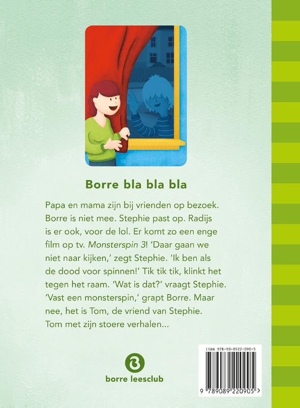 Achterkant van Borre bla bla bla