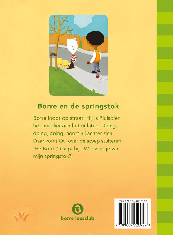 Achterkant van Borre en de springstok