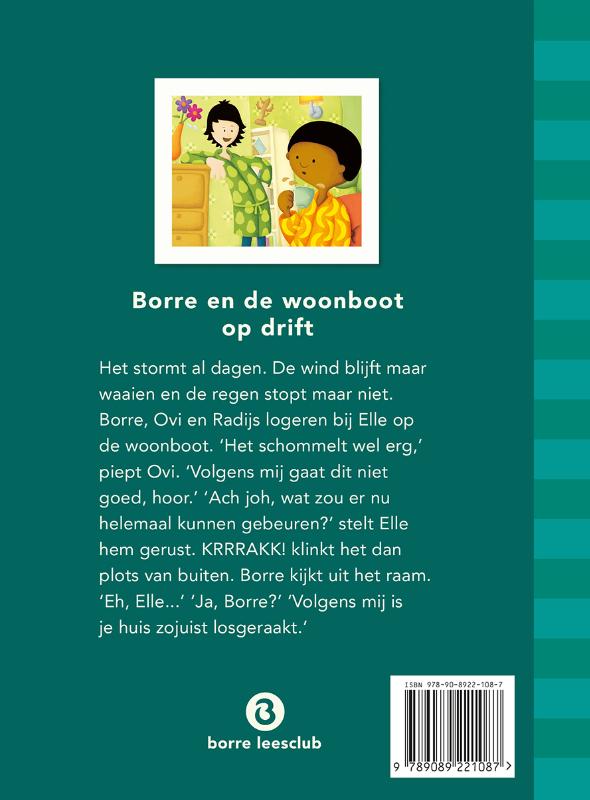 Achterkant van Borre en de woonboot op drift