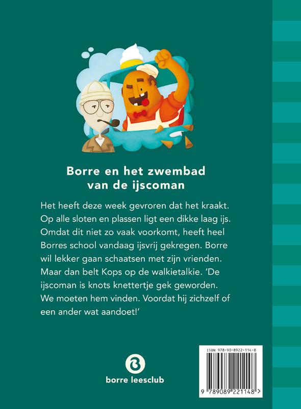 Achterkant van Borre en het zwembad van de ijscoman
