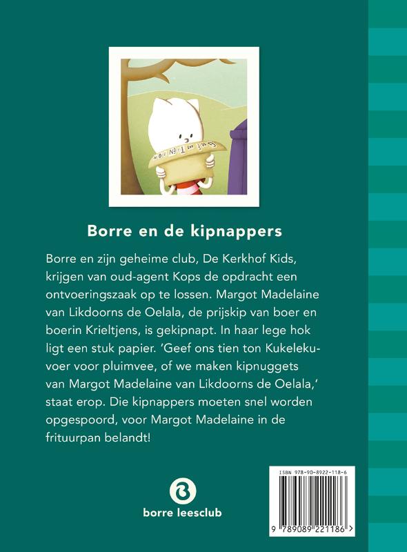 Achterkant van Borre en de kipnappers