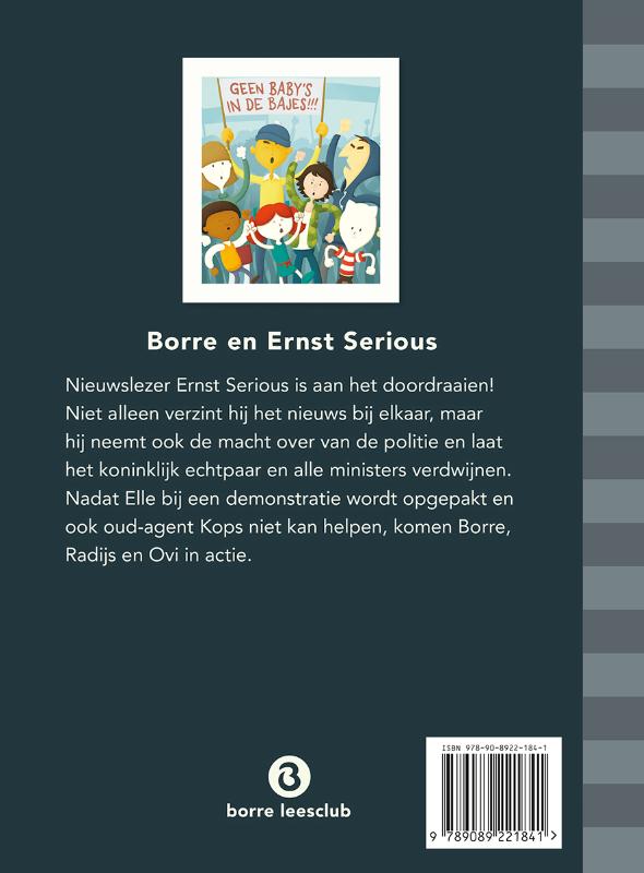 Achterkant van Borre en Ernst Serious