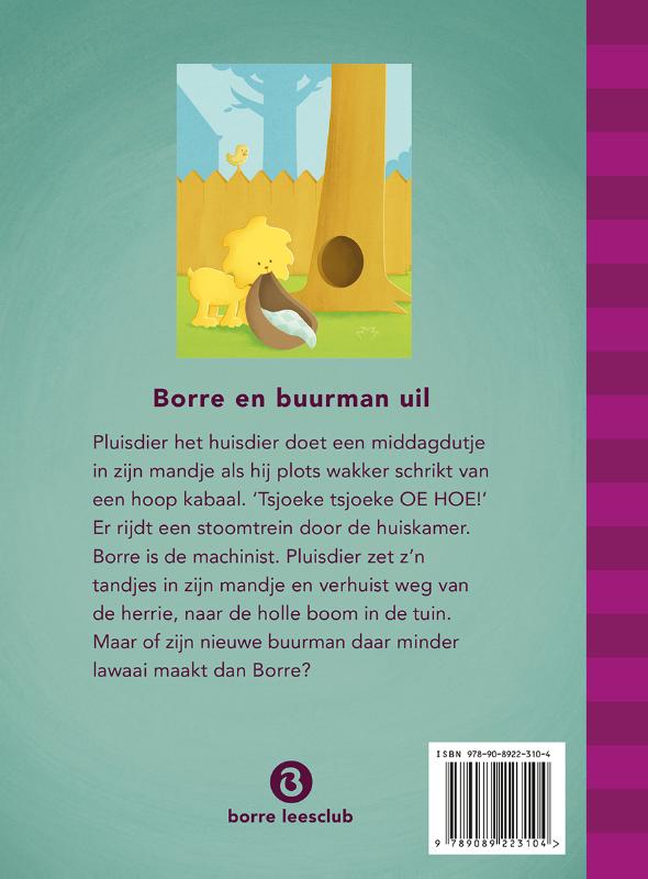 Achterkant van Borre en buurman uil
