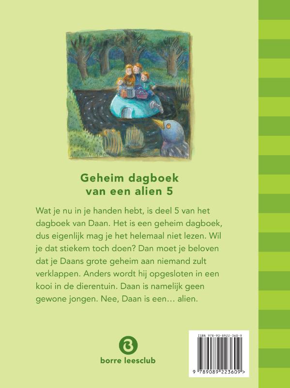 Achterkant van Geheim dagboek van een alien 5
