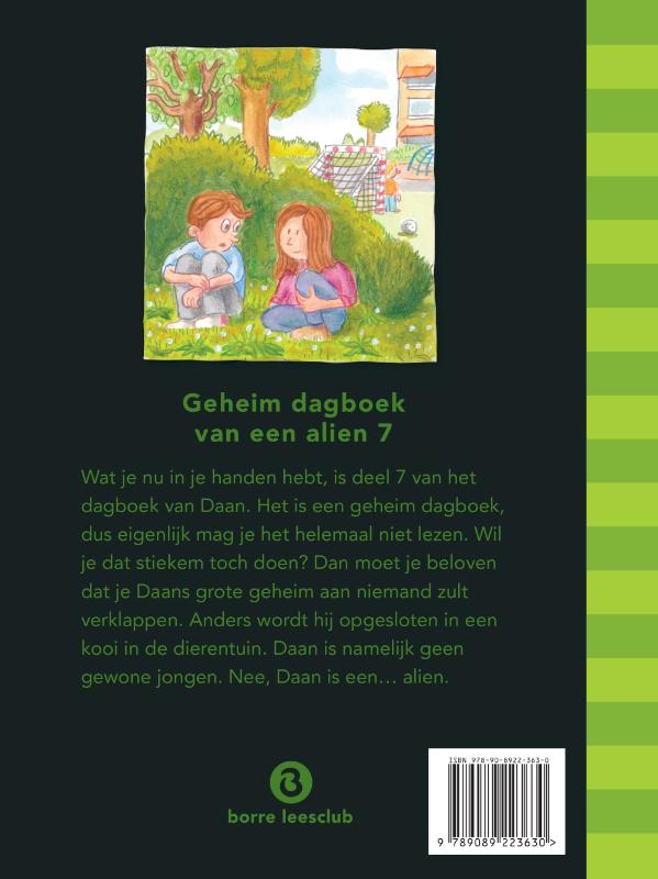 Achterkant van Geheim dagboek van een alien 7