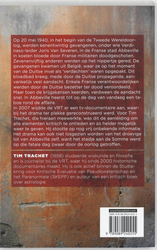 Achterkant van Het drama van Abbeville