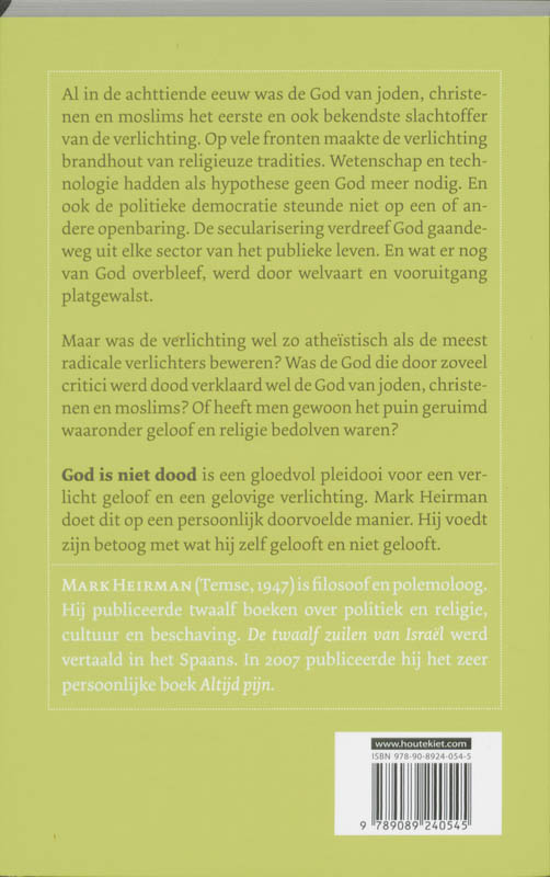 Achterkant van God is niet dood